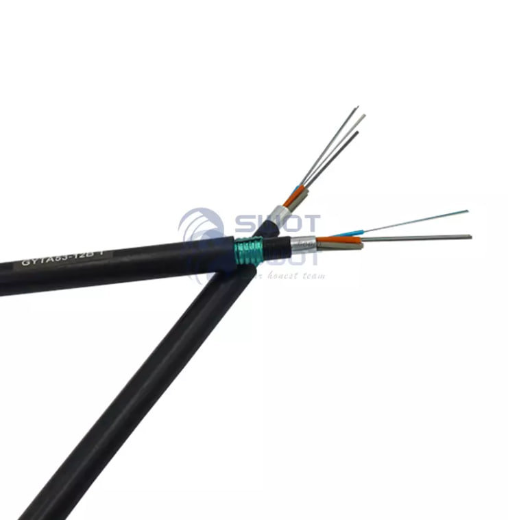 Outdoor Armored Fiber Optic Cable GYTA53